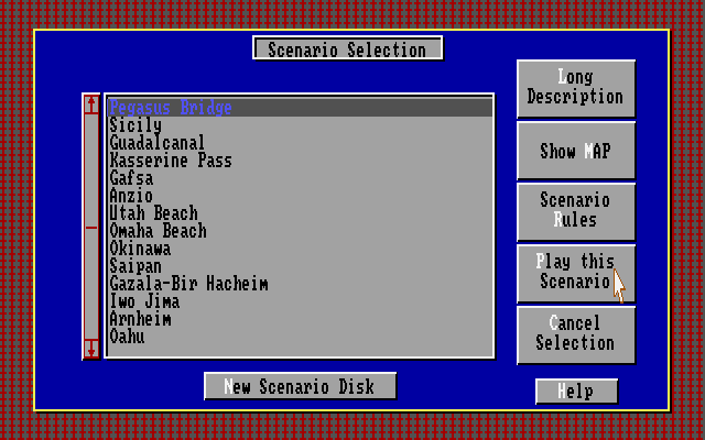 The Perfect General Scenario Disk: World War II Battle Set