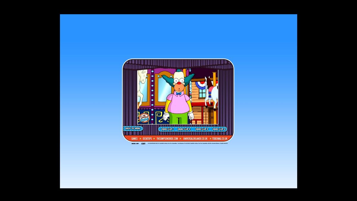 The Simpsons Ride: Preview CD-ROM (included game)