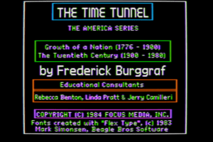 The Time Tunnel: Early America