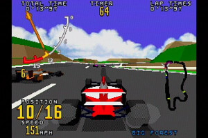 Time Warner Interactive's VR Virtua Racing