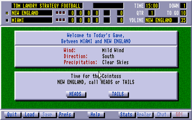 Tom Landry Strategy Football