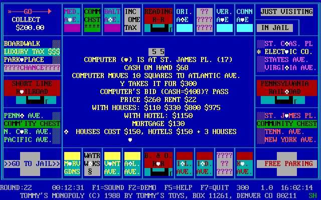 Tommy's Monopoly
