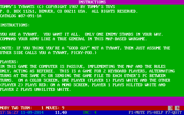 Tommy's Tyrants
