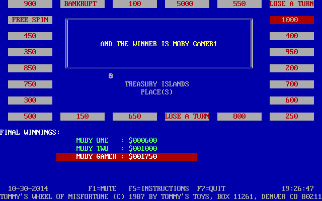 Tommy's Wheel of Misfortune