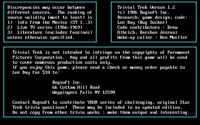 Trivial Trek