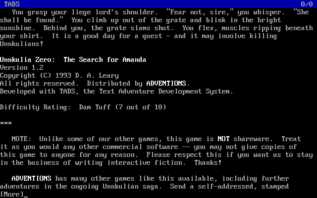 Unnkulia Zero: The Search for Amanda
