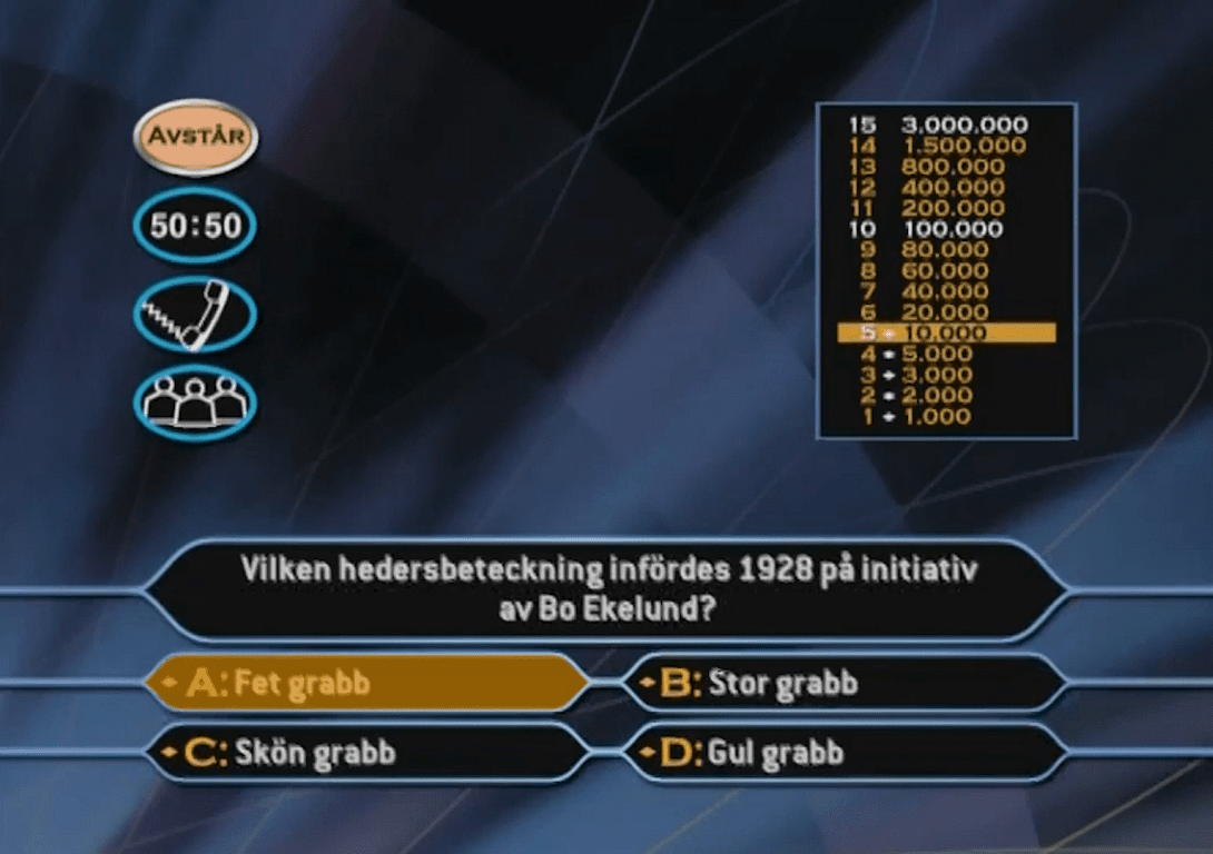 Vem vill bli miljonär