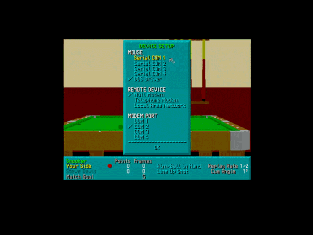 Virtual Snooker