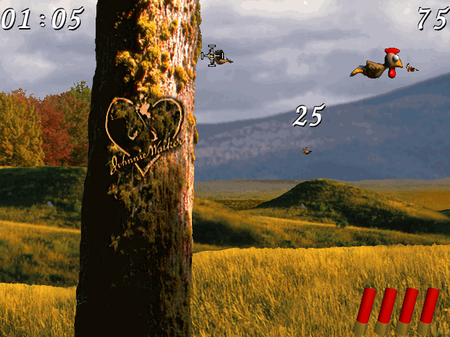 Virtuelle Moorhuhn Jagd