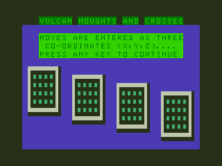 Vulcan Noughts and Crosses