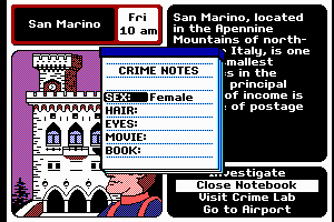 Where in Europe is Carmen Sandiego?