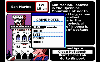 Where in Europe is Carmen Sandiego?