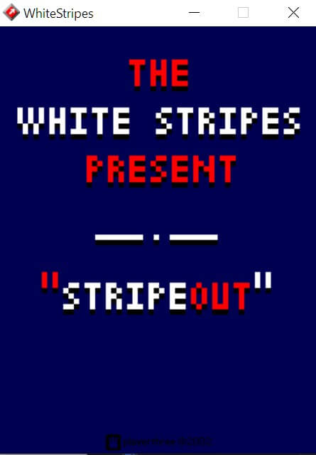 White Stripes' Stripe Out