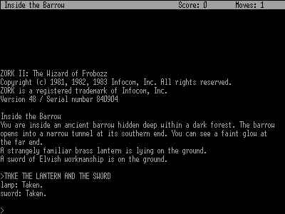 Zork II: The Wizard of Frobozz